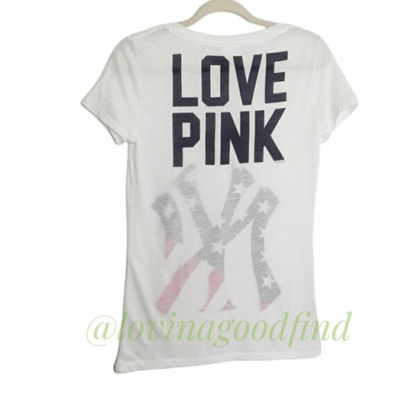 PINK New York American Flag Graphic T-Shirt EUC sz S - Picture 4 of 8